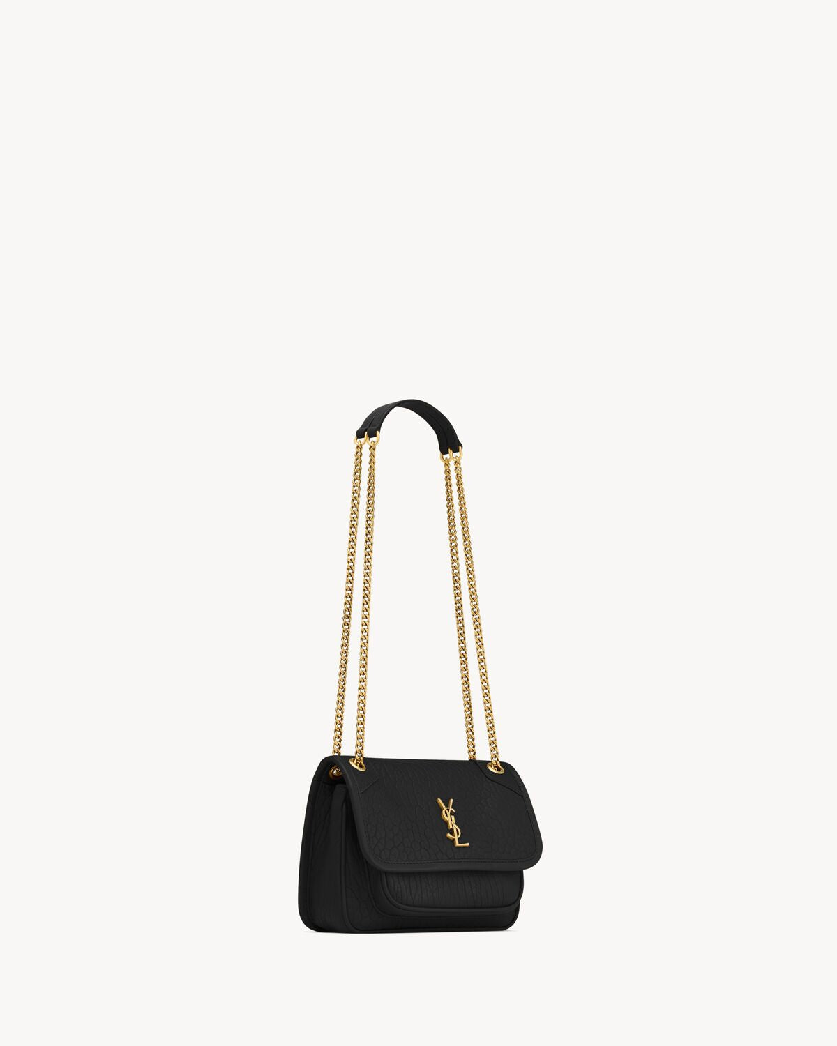 NIKI MINI IN GRAINED LAMBSKIN - BLACK