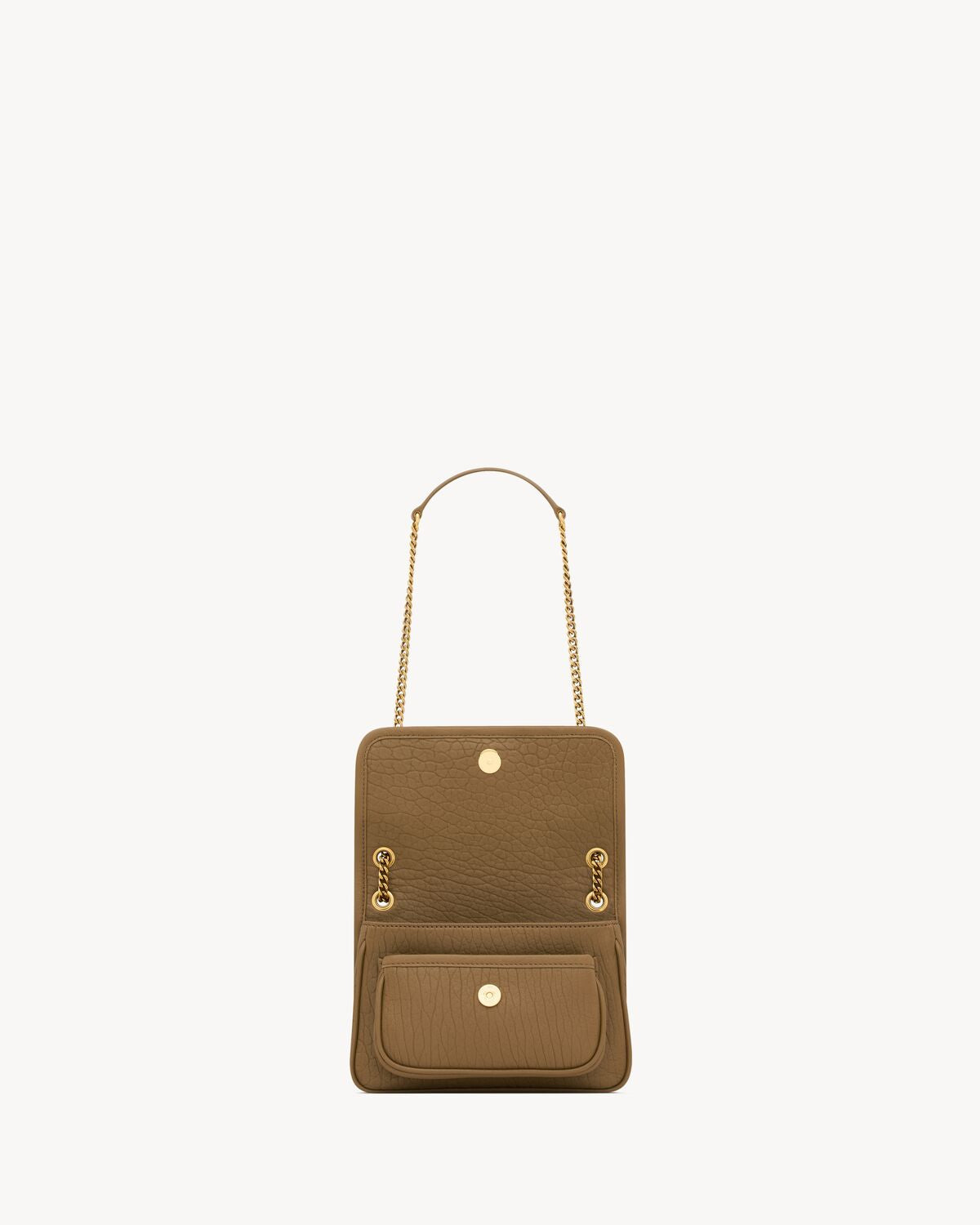 NIKI MINI IN GRAINED LAMBSKIN - DARK CORK