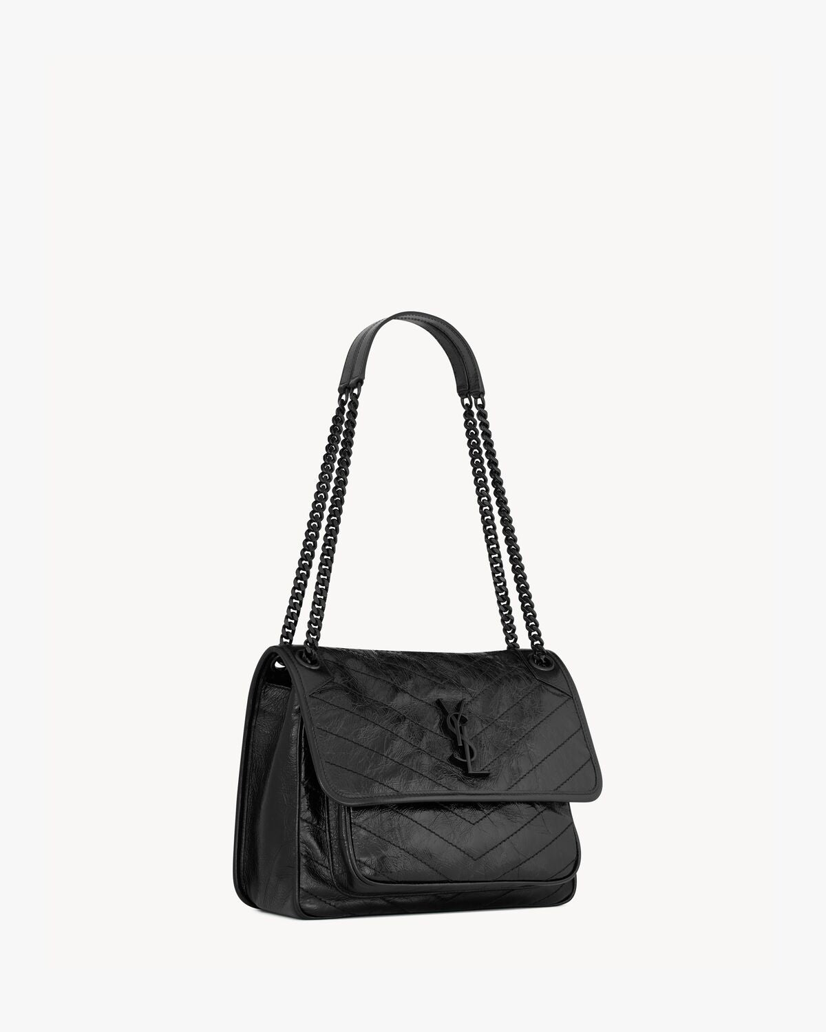 NIKI MEDIUM IN VINTAGE LEATHER - BLACK