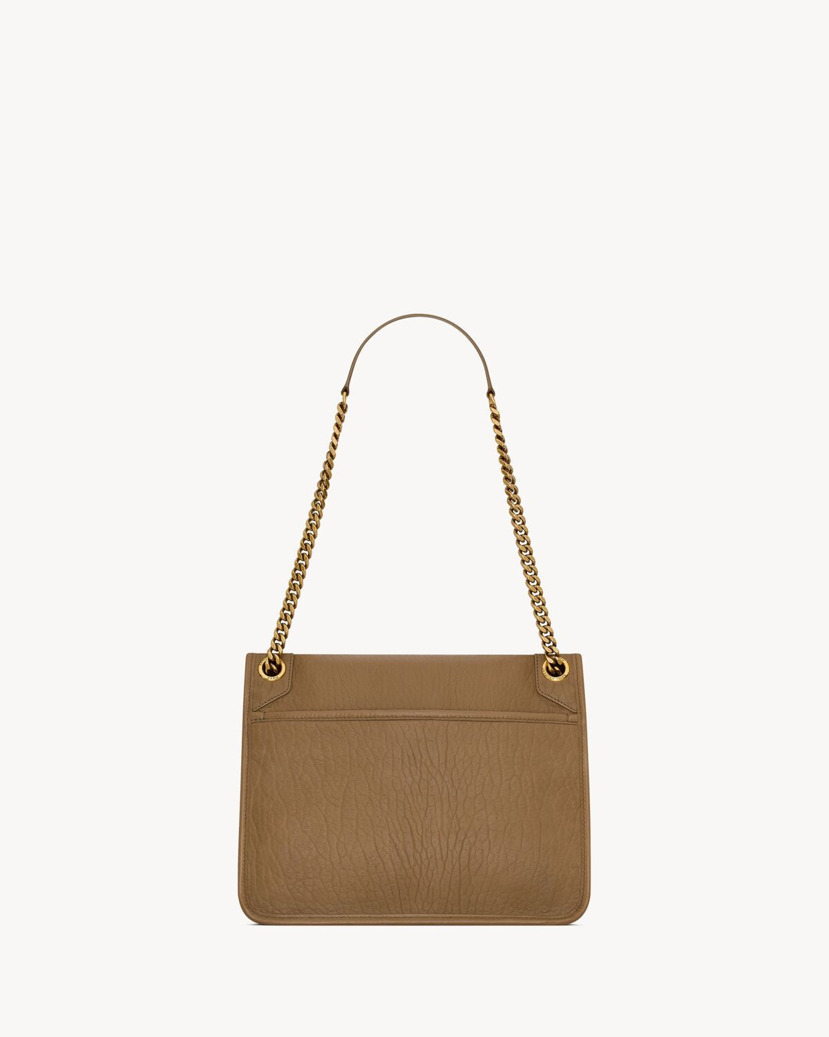 NIKI MEDIUM IN GRAINED LAMBSKIN - DARK CORK