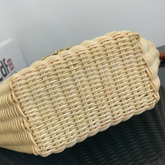 Celine - Classic Basket Teen Basket Natural Wicker
