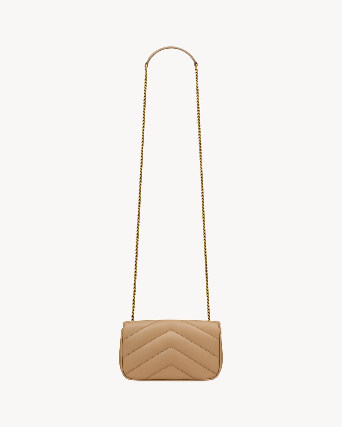 LOULOU MINI IN LAMBSKIN - NATURAL TAN