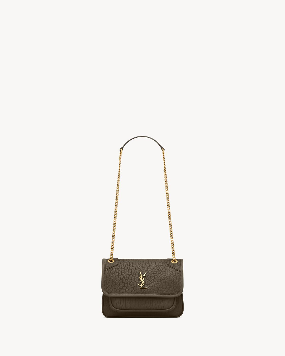 NIKI MINI IN GRAINED LAMBSKIN - LIGHT MUSK