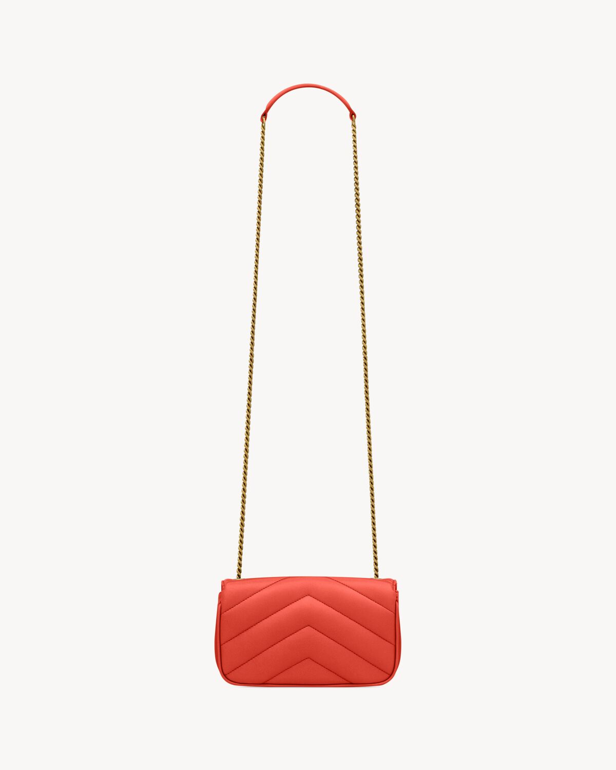 LOULOU MINI IN LAMBSKIN - CELOSIA ORANGE