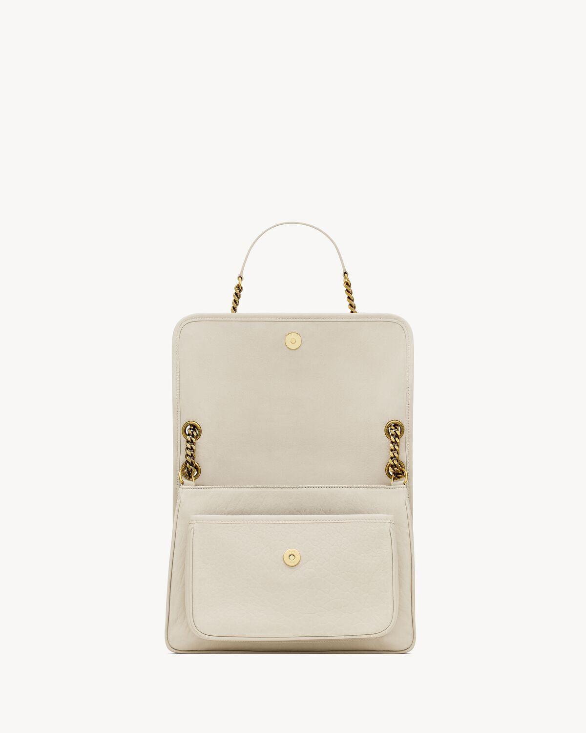 NIKI MEDIUM IN GRAINED LAMBSKIN - WHITE