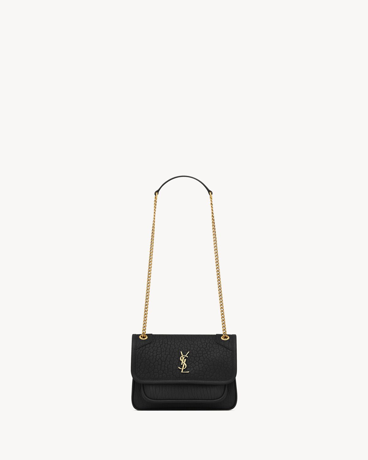 NIKI MINI IN GRAINED LAMBSKIN - BLACK