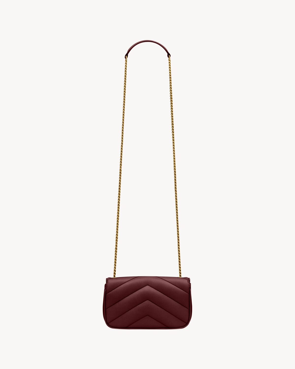 LOULOU MINI IN LAMBSKIN - ROUGE CABERNET