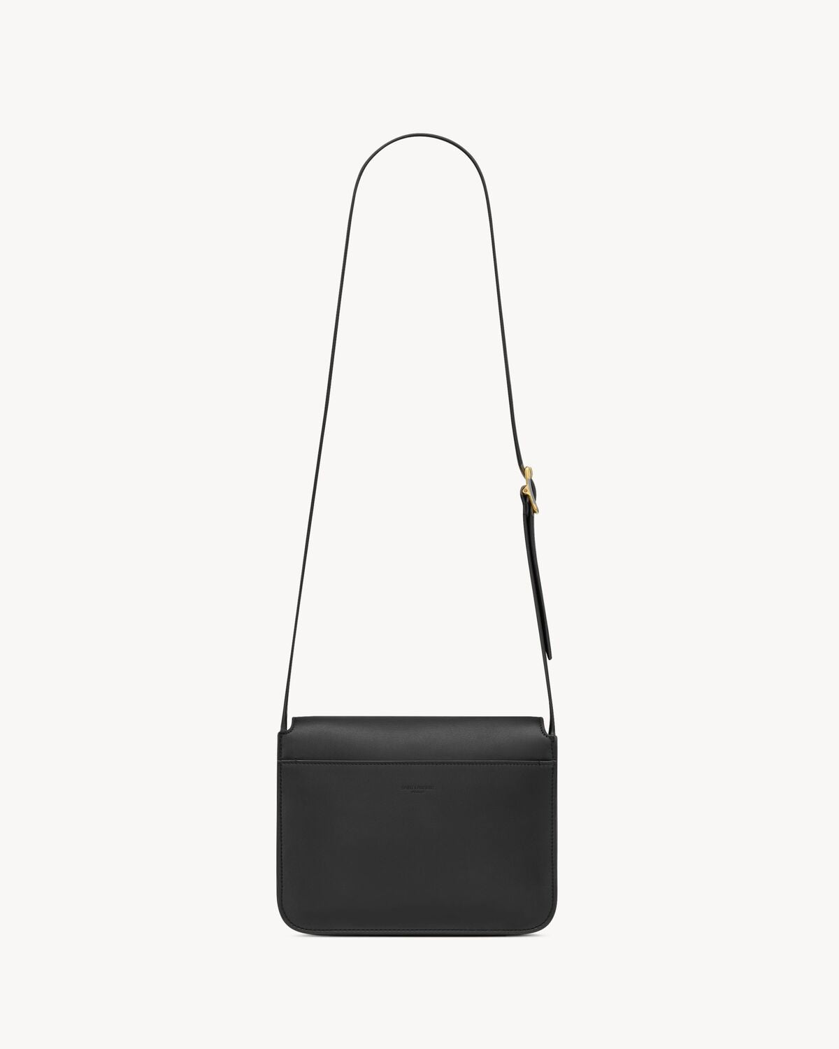 Niki LEATHER MESSENGER BAG - BLACK