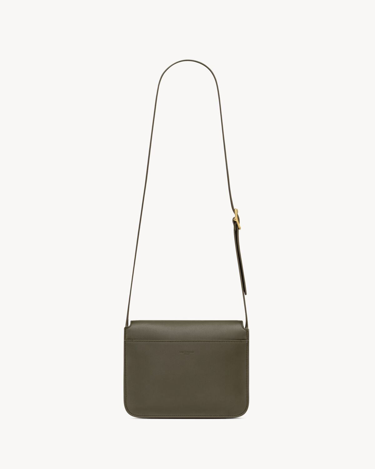 NIKI LEATHER MESSENGER BAG - LIGHT MUSK