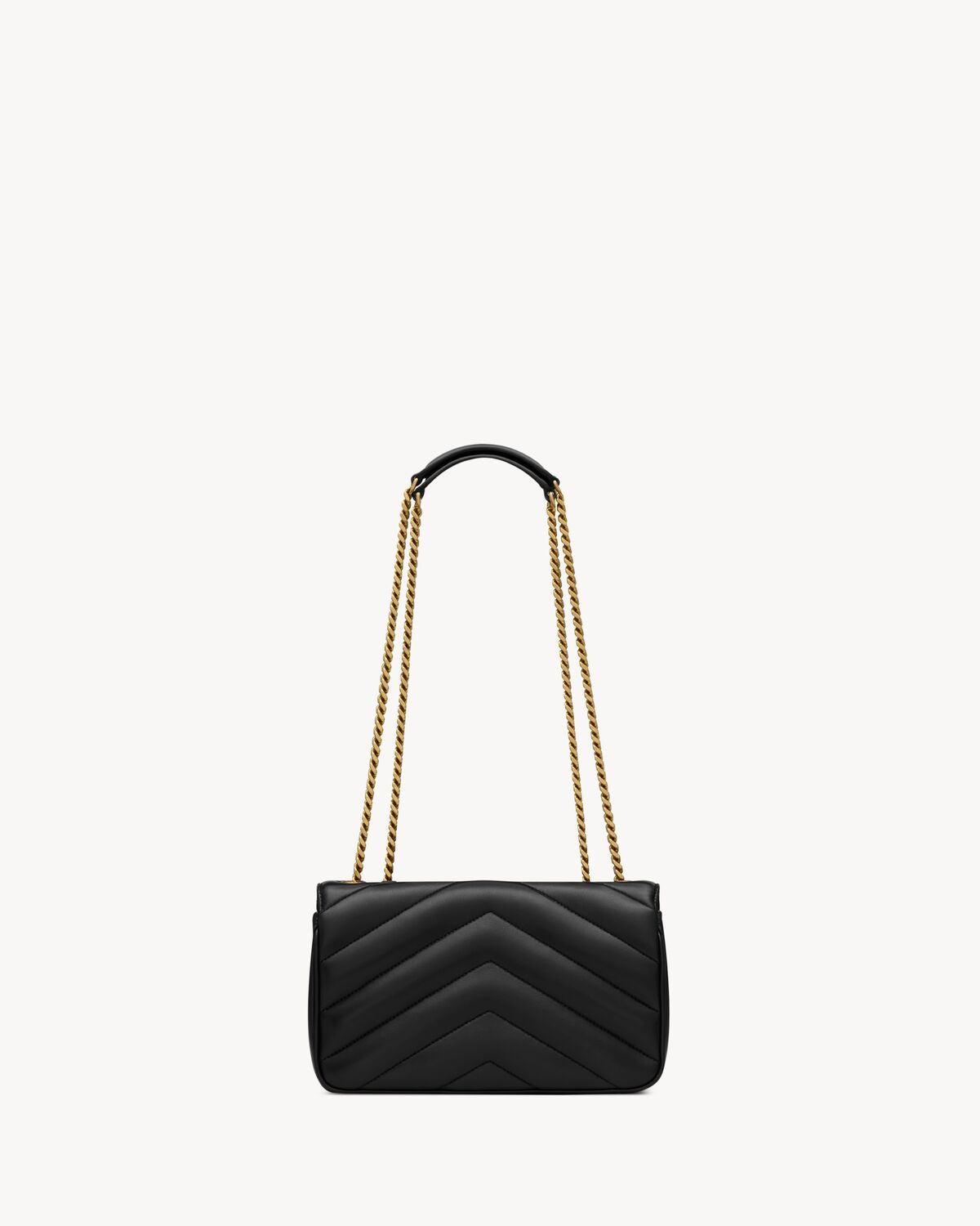 LOULOU SMALL IN QUILTED LEATHER - BLACK