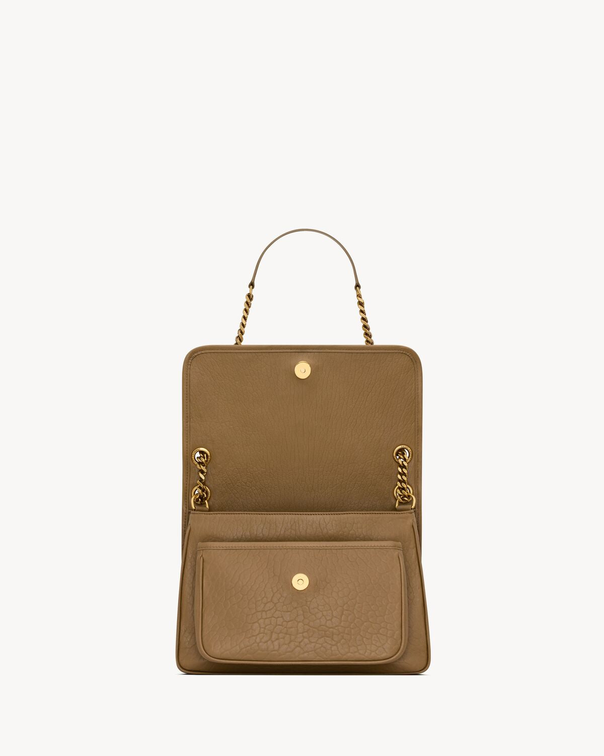 NIKI MEDIUM IN GRAINED LAMBSKIN - DARK CORK