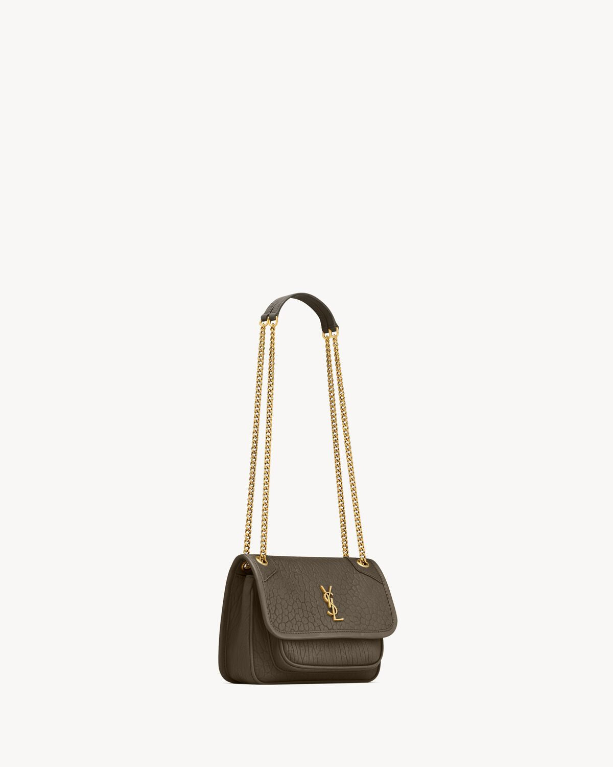 NIKI MINI IN GRAINED LAMBSKIN - LIGHT MUSK