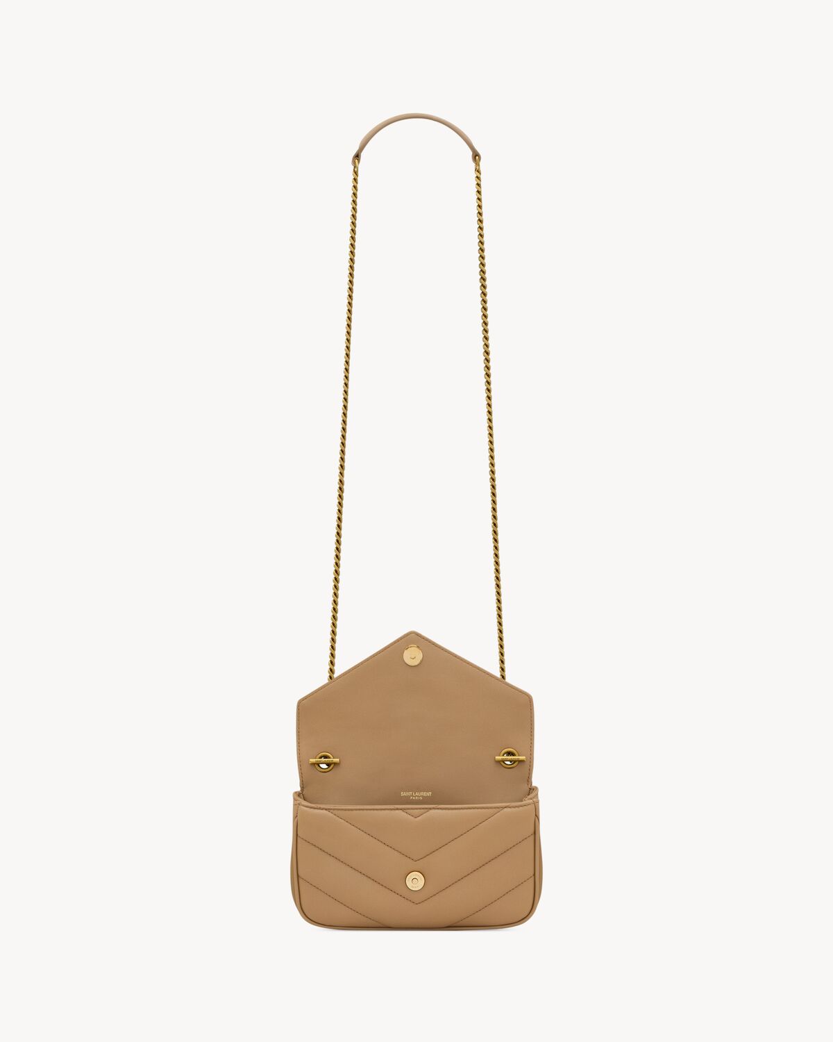 LOULOU MINI IN LAMBSKIN - NATURAL TAN
