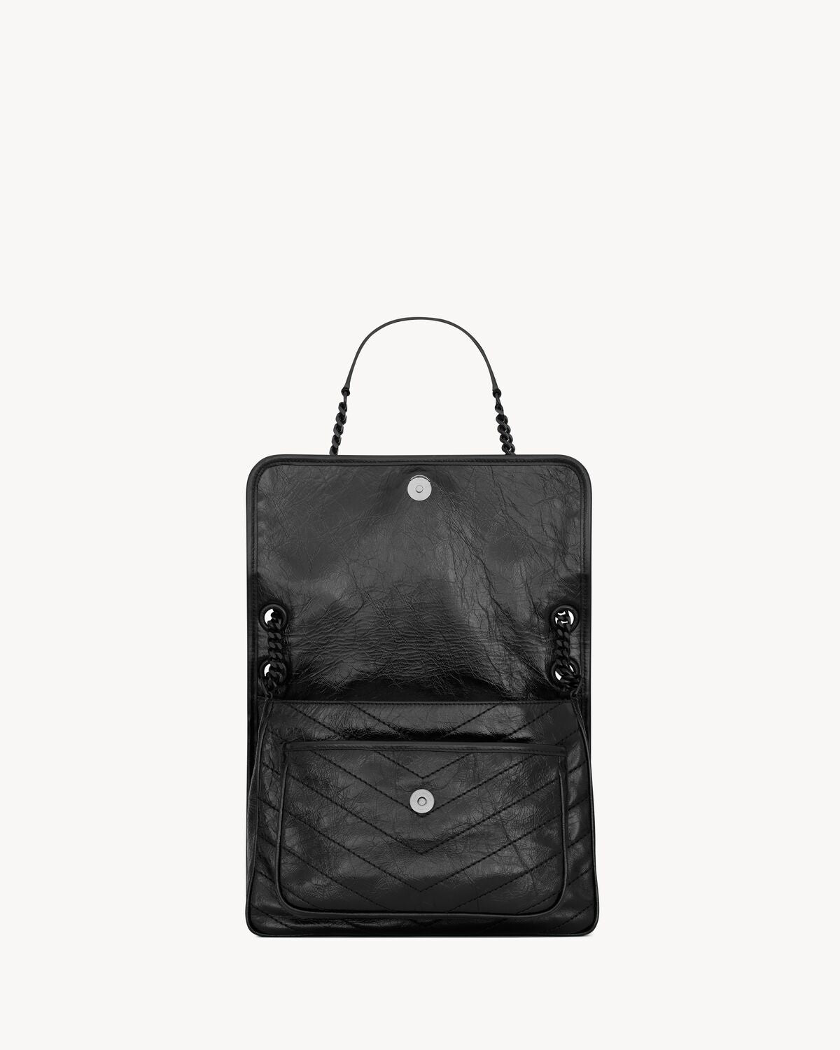 NIKI MEDIUM IN VINTAGE LEATHER - BLACK