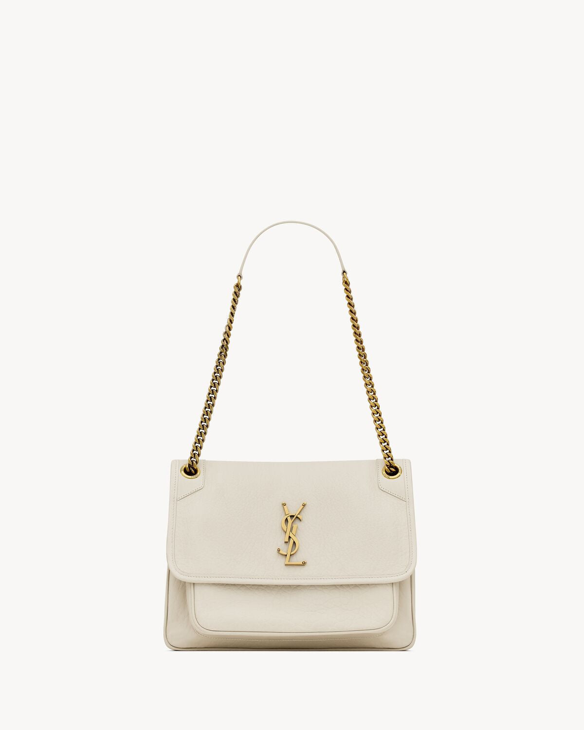 NIKI MEDIUM IN GRAINED LAMBSKIN - WHITE