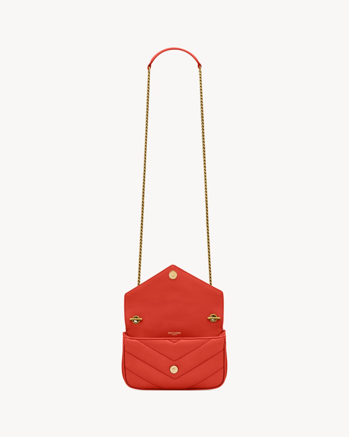 LOULOU MINI IN LAMBSKIN - CELOSIA ORANGE