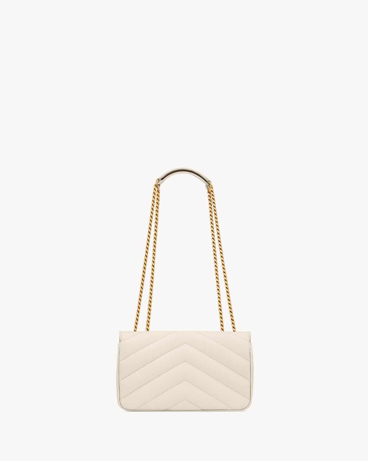 LOULOU SMALL IN QUILTED LEATHER - WHITE