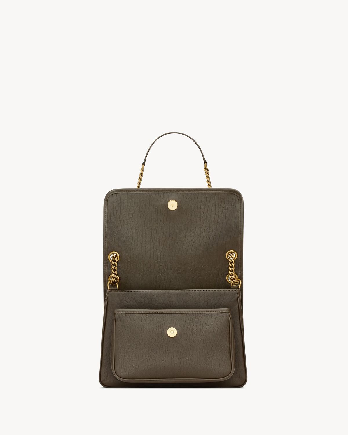 NIKI MEDIUM IN GRAINED LAMBSKIN - LIGHT MUSK